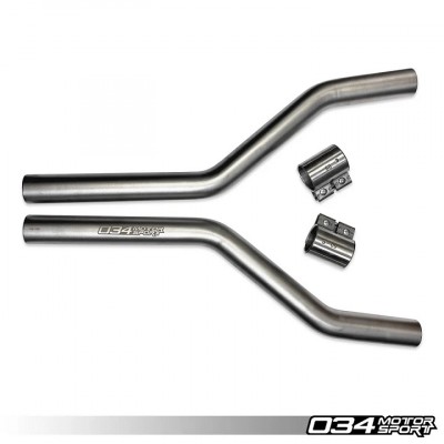 034 Motorsport Res-X Front Resonator Delete for B9/B9.5 S4/S5 3.0T